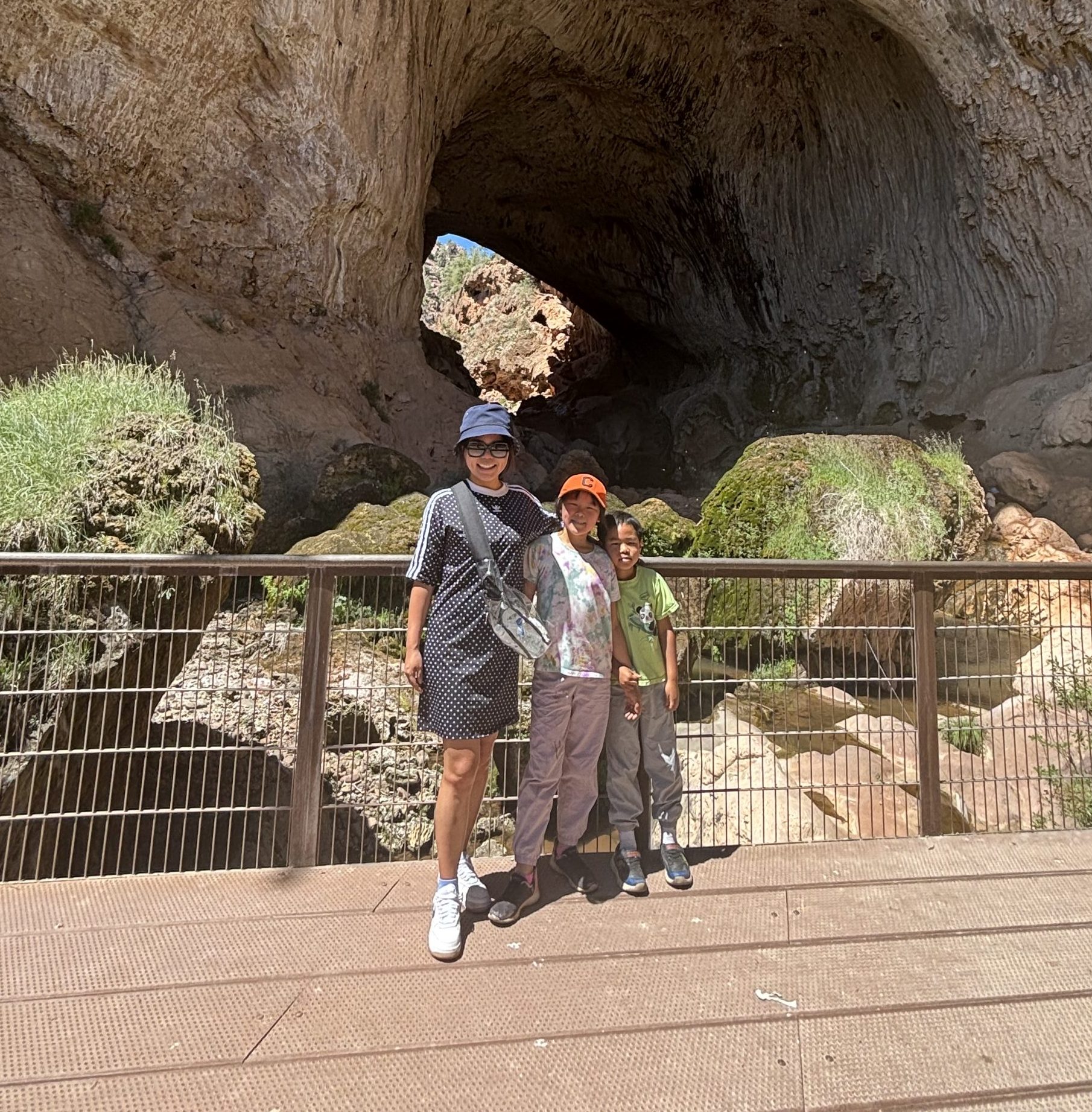 Alison Ye family trip Tonto Natural Bridge State Park Payson Arizona